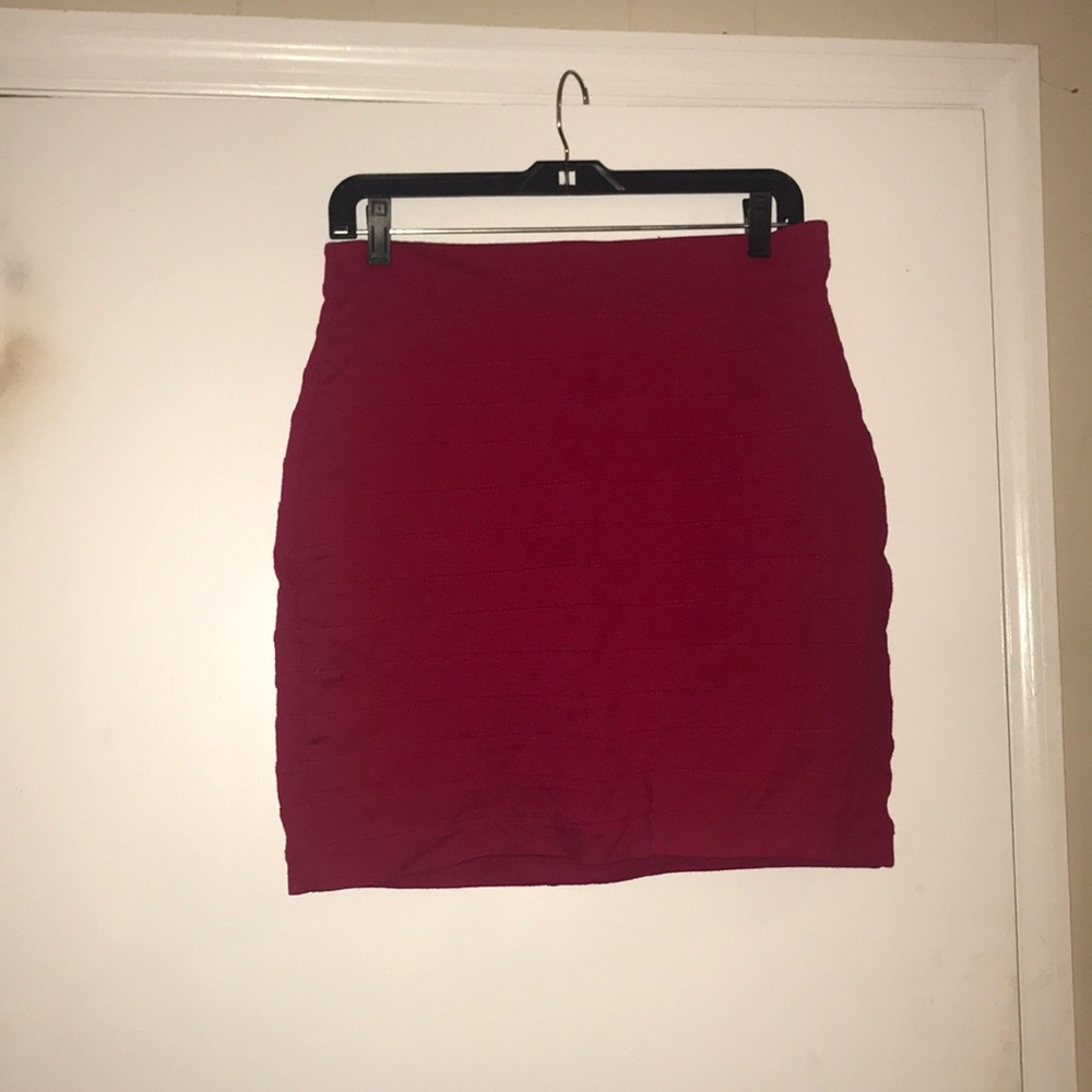 Hot pink Express Design Studio bandage skirt.